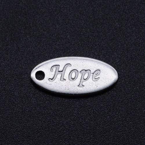 Edelstahl Anhänger,Edelstahl, Charm, hope, Hoffnung