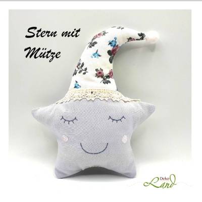 ITH Stickdatei Stern mit Mütze13x18