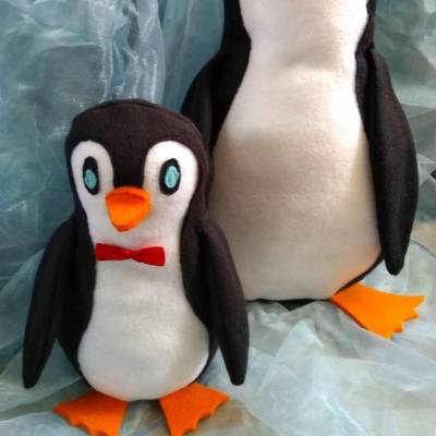 Tierische Türstopper - Fred Pinguin Schnittmuster-Freebie
