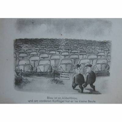 Postkarte aus der Serie " Spaß am VW "