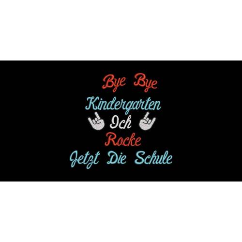 Stickdatei Byby Kindergarten Schulanfang 13x18 Rahmen Schule Schulkind Schüler Erstklässler