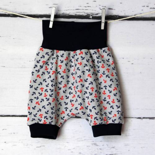 kurze Babyhose ~ Gr.56-86 | Anker | Wunschgröße | Geschenkidee