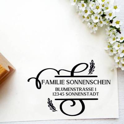 Familienstempel Adresstempel individualisiert personalisiert