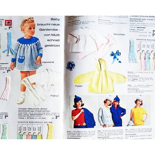 verschiedene Modelle Strickanleitung von Quelle September 1963,
