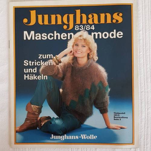 Vintage Junghans Maschenmode 83/84  Vorschläge zum Stricken und Häkeln