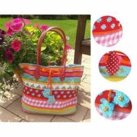 Häkelanleitung Shopper Tasche kunterbunt