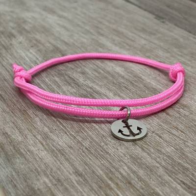 Filigranes Ankerarmband in pink - Geschenkidee Freundin