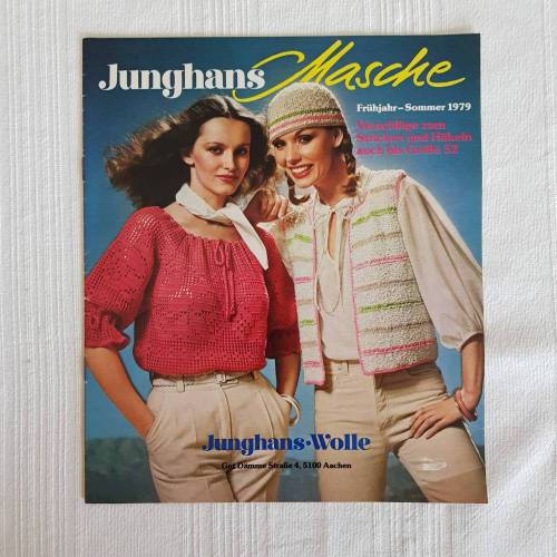 Vintage Junghans Frühling/Sommer 1979 Vorschläge zum Stricken und Häkeln auch bis Größe 52