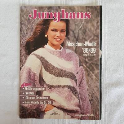 Vintage Junghans 88/89 Maschenmode, Vorschläge zum Stricken und Häkeln auch bis Größe 50