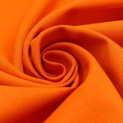 Baumwolle Baumwollstoff Webware uni einfarbig orange  Öko-Tex-Standard 100 (1m/7,-€)