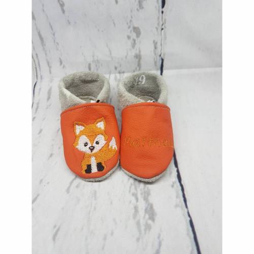 Lauflernschuhe,Krabbelschuhe mit Namen,Krabbelschuhe personalisiert,Krabbelschuhe bestickt,Krabbelpuschen, Lederpuschen,Geschenk zur Geburt 