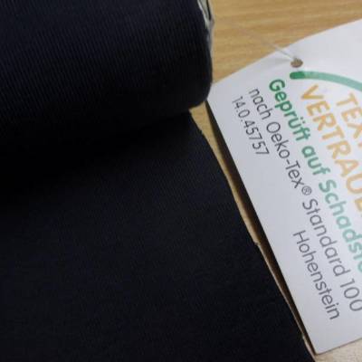 Jersey Baumwolljersey UNI Einfarbig Schwarz Oeko-Tex Standard 100 (1m/11,-€)