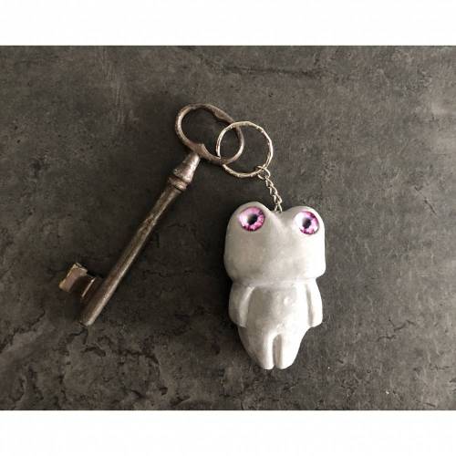 Wayne, the Rock, Frogson, Schlüsselanhänger, Keyholder, kleiner Frosch, Frosch Figur, witziger Schlüsselanhänger, Froschanhänger, Taschenanhänger