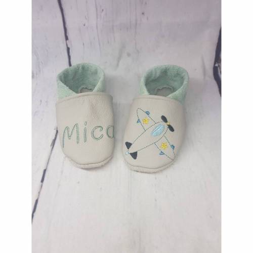 Lauflernschuhe,Krabbelschuhe mit Namen,Krabbelschuhe personalisiert,Krabbelschuhe bestickt,Krabbelpuschen, Lederpuschen,Geschenk zur Geburt 