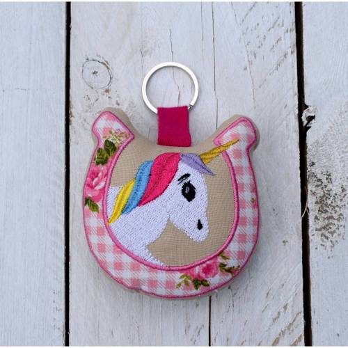 Taschenbaumler Schlüsselanhänger Einschulung Geschenk Mädchen Einhorn