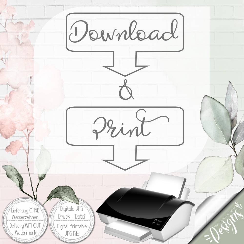POSTER - Druckbares A4 Bild - Geschenk für Oma Bild 2