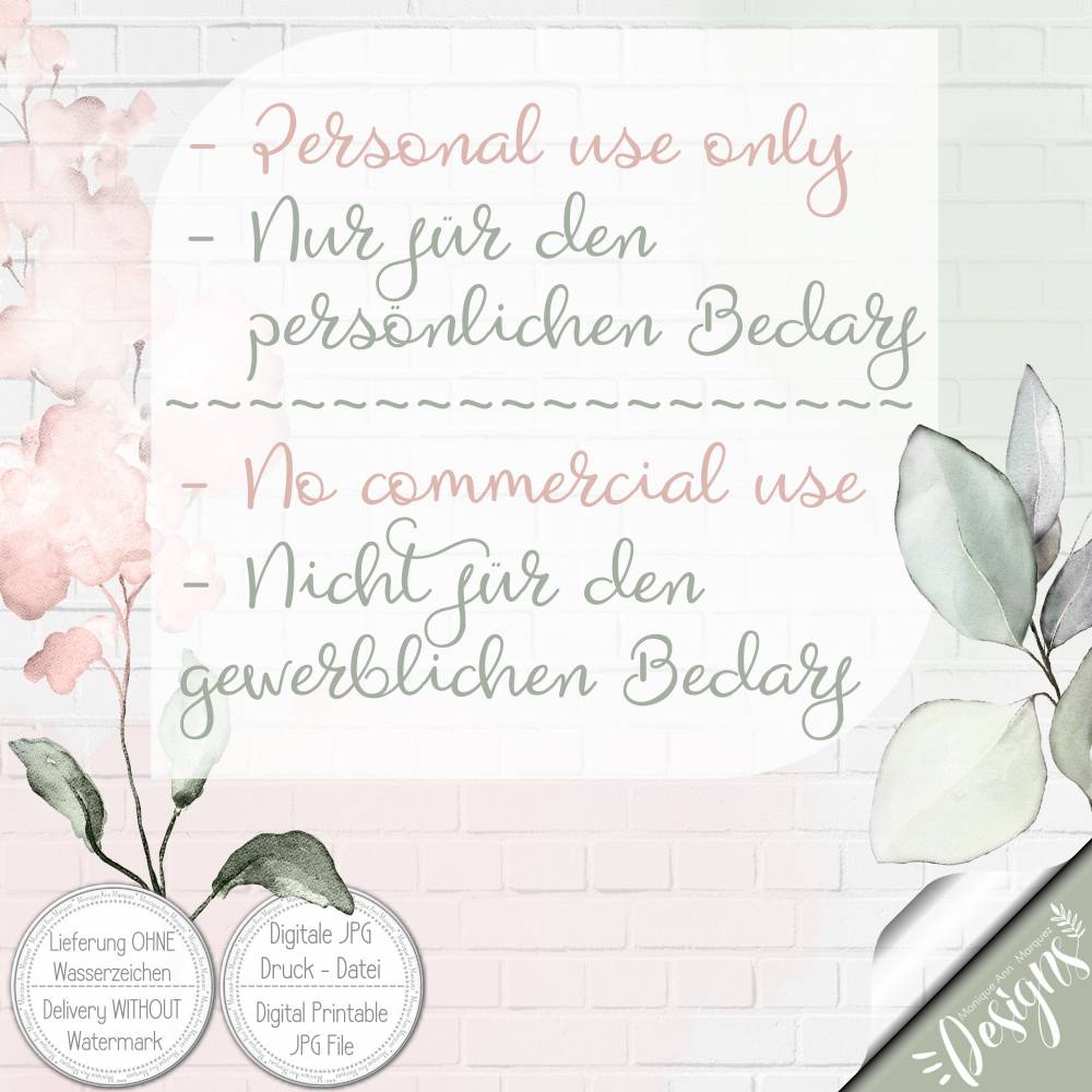 POSTER - Druckbares A4 Bild - Geschenk für Oma Bild 3