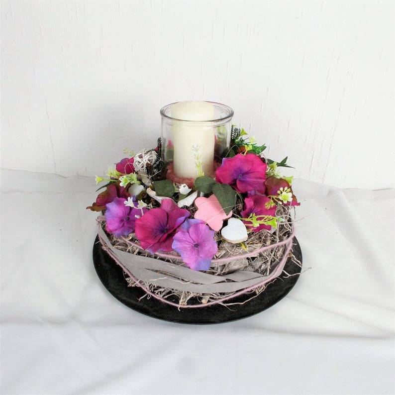 herbst kunstblumen Künstliche Hortensien Servierschalen Glas