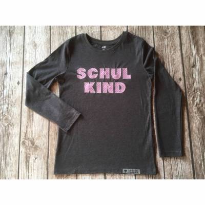 Langarmshirt "Schulkind" Gr.122/128 * Optional mit Wunschnamen