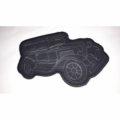 Mug Rug Oldtimer - Tassen Untersetzer -