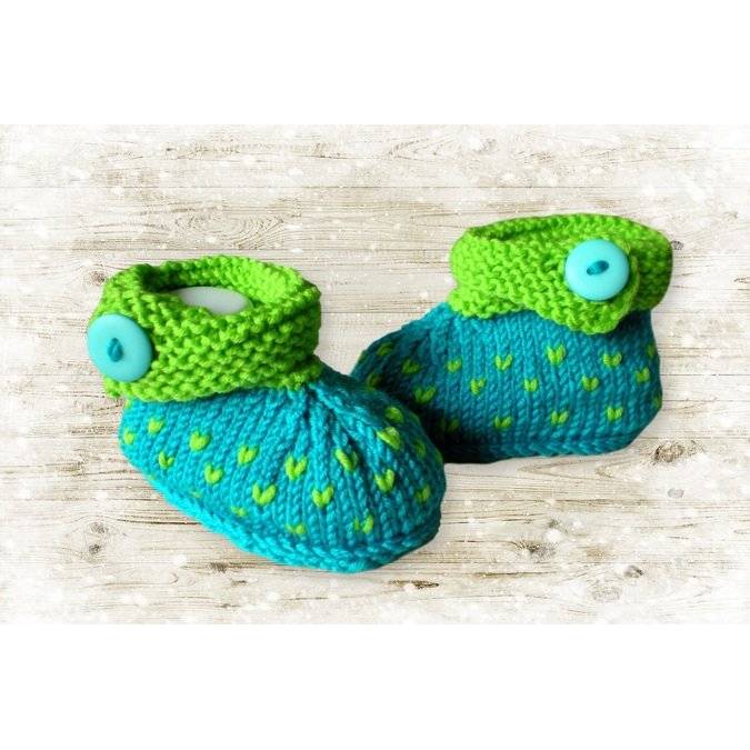 Strickanleitung Babyschuhe Bild 4