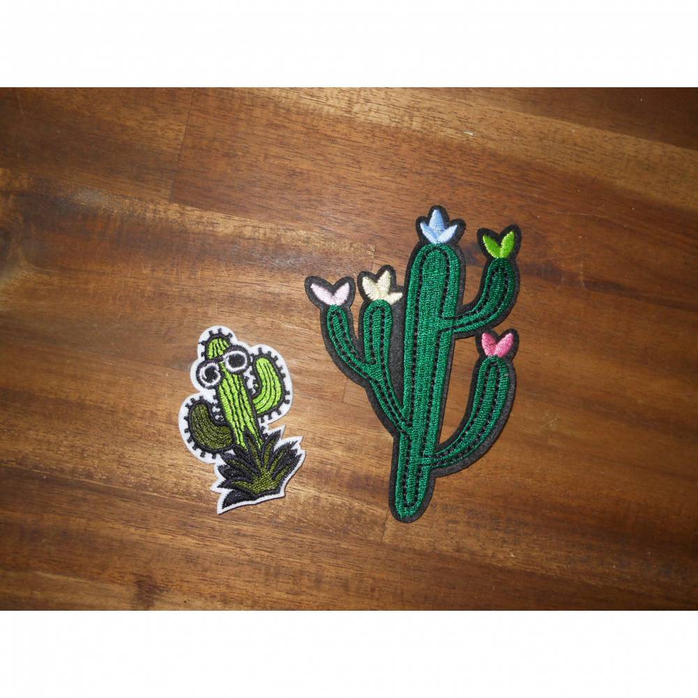 Set 2 Kakteen Kaktus Patch zum Aufbgeln