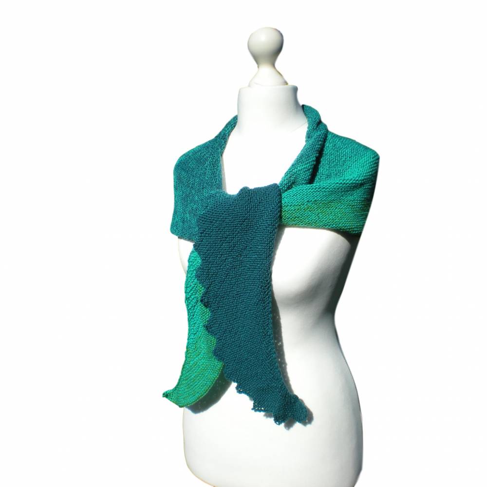 Strickanleitung - Dreieckstuch und Drachenschwanz -  für Anfänger Bild 5