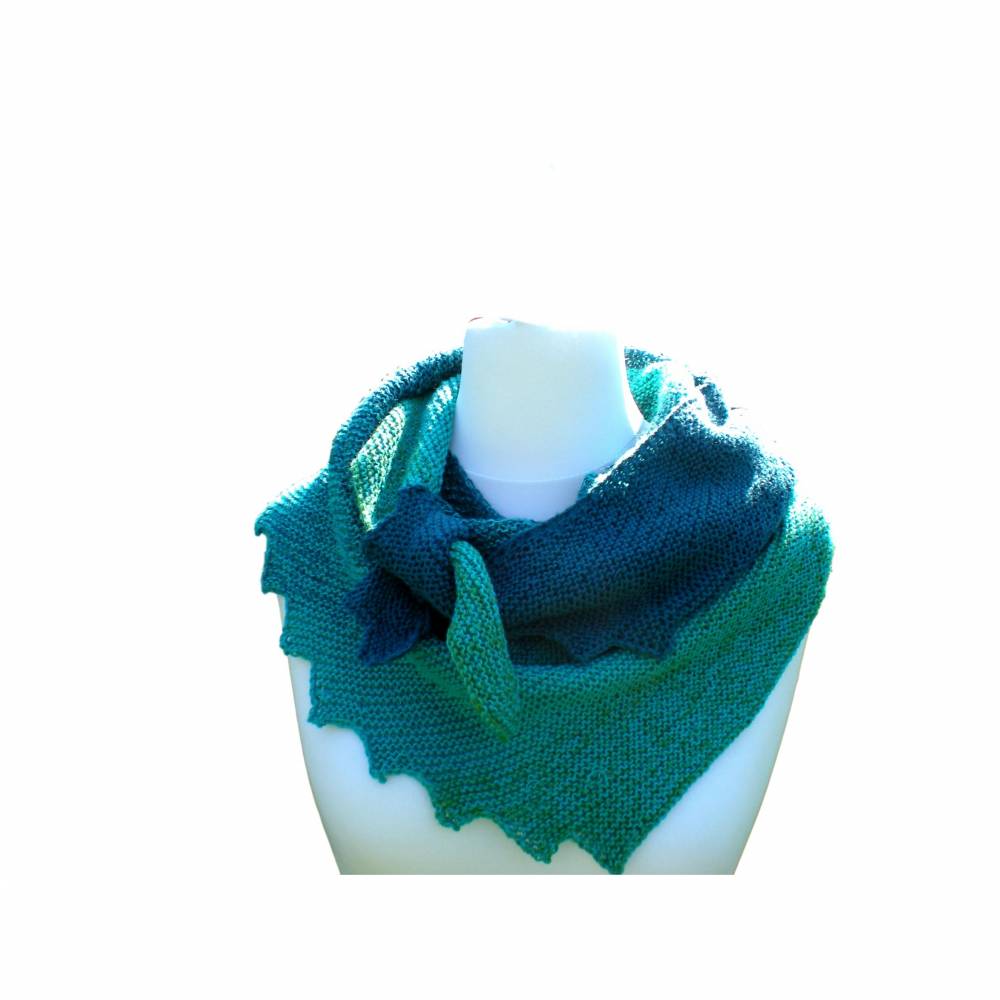 Strickanleitung - Dreieckstuch und Drachenschwanz -  für Anfänger Bild 6