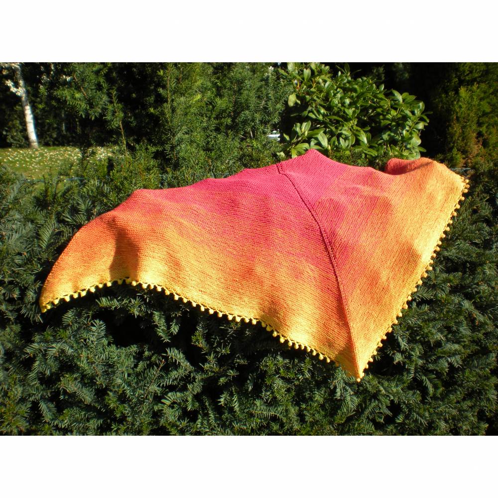 Strickanleitung - Dreieckstuch und Drachenschwanz -  für Anfänger Bild 8