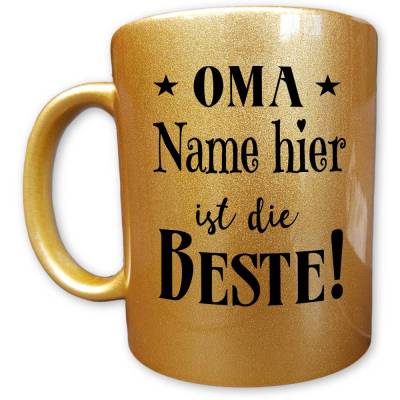 Oma Tasse mit Name, Oma ist die beste, Oma Geschenke