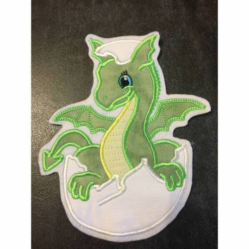 Babydrache Applikation