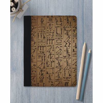 Schreibmappe Hieroglyphen / Dokumentenmappe / Konferenzmappe A5 A4 mit Schreibblock