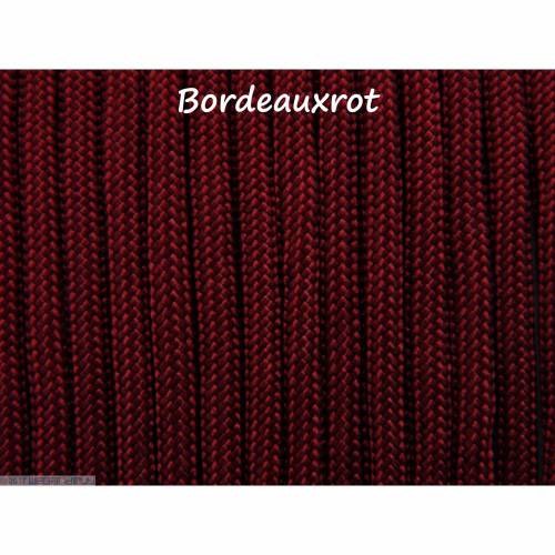 Fallschirmschnur Fallschirmleine Parachute cord 4mm dick 2 Meter lang Farbe Bordeauxrot