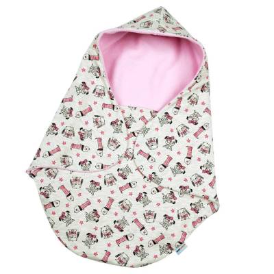 Baby Mädchen Einschlagdecke Maxi Cosi Puckdecke Kindewagendecke "I Love my Dog" Geschenk Geburt Winter 