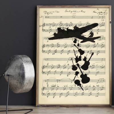 Make Music, Not War - FineArtPrint I Kunstdruck Poesie Gedicht