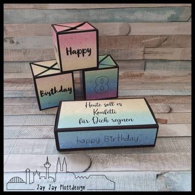 springender Würfel aus der Box - Die Karte mit dem WOW Effekt