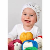 Häkelanleitung - Mädchenmütze mit Blume häkeln