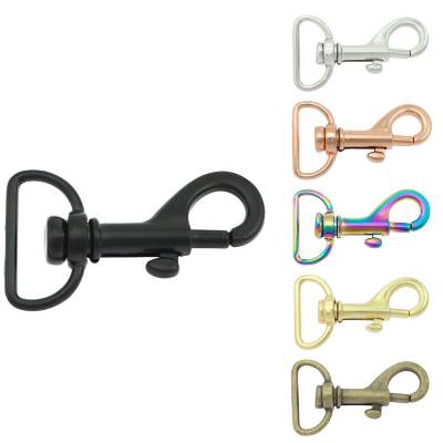 Karabinerhaken 2 Stk. 20mm Schwarz Gold Silber Rosegold Regenbogen Altmessing