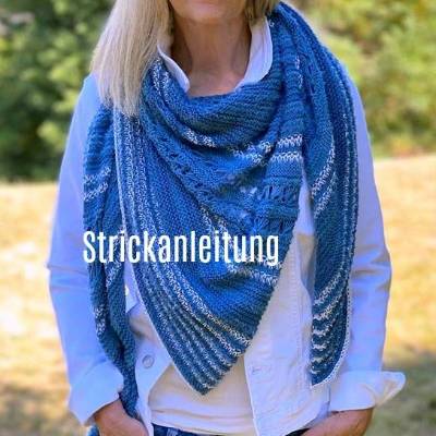 Strickanleitung Lizas Tuch Denim Love
