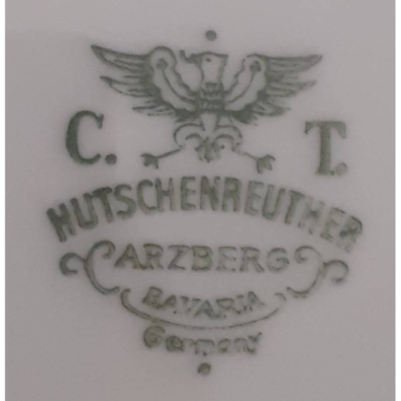 Vintage Gedeck für Tee / Kaffee, Sammelgedeck, Hutschenreuther Arzberg Bavaria Randvergoldung Paradiesvogel