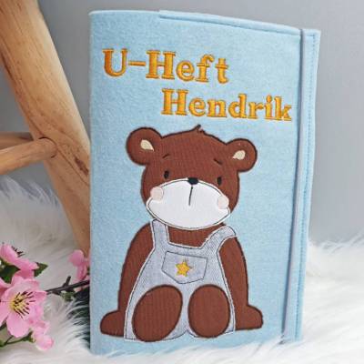 U-Heft-Hülle, U-Heft, Untersuchungsheft, Filzhülle, Geburt