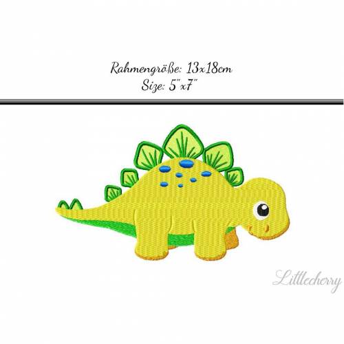 Stickdatei "Stegosaurus" 13x18