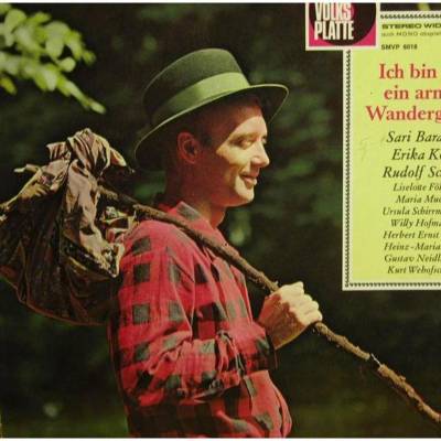 Vintage Schallplatte  -  Die Volksplatte, Ich bin nur ein armer Wandergesell.