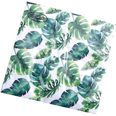 Serviette Dense Jungle Leaves 3-lagig