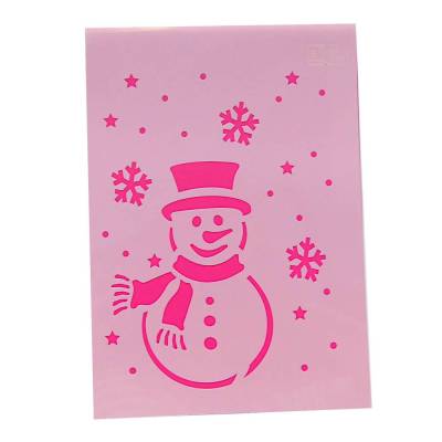 Schneemann Schablone A4
