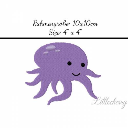 Stickdatei "Oktopus" 10x10