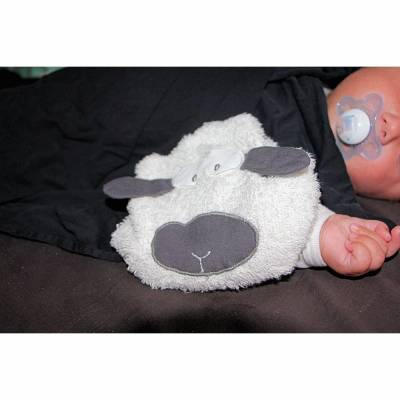 Wärmekissen, Dinkelkissen, Körnerkissen, Geschenk Geburt "Schaf"