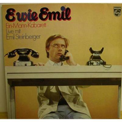Vintage Schallplatte  Ein-Mann-Kabarett live mit Emil Steinberger,