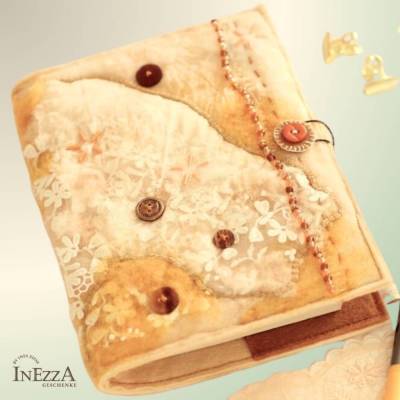 Buchhülle aus Filz im Boho-Style Kalenderhülle Notizbuchhülle Tagebuchhülle Mutterpasshülle Schutz für Buch & Papiere