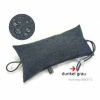 Türstopper dunkelgrau GRAU anthrazit Türpuffer für die Klinke, Outdoorstoff wasserfest, Geschenk Männer, BuntMixxDESIGN